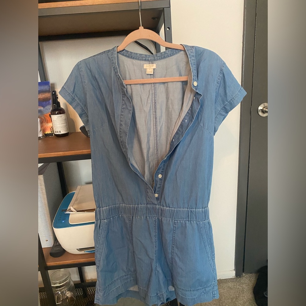 Jcrew denim romper